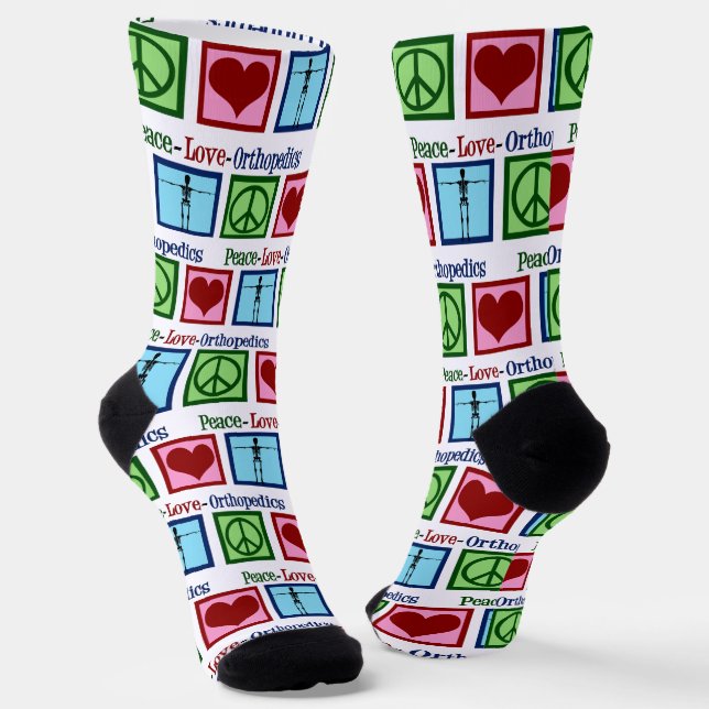 Peace Liebe Orthopädie Niedlich Orthopädie Socken (Gewinkelt)