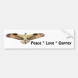 Peace Liebe Osprey Voice Autoaufkleber