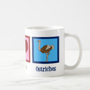 Peace Liebe Ostriches Kaffeetasse