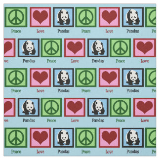 Peace Liebe Panda Bear Stoff