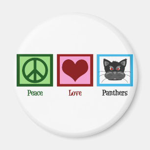 Peace Liebe Panthers Magnet