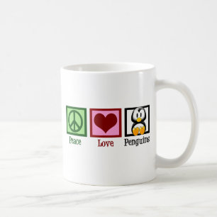 Peace Liebe Penguins Tasse