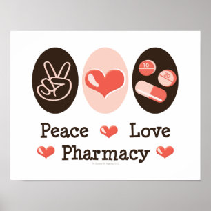 Peace Liebe Pharmacy Poster