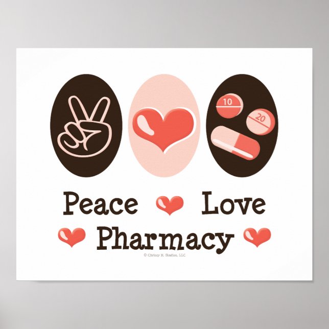 Peace Liebe Pharmacy Poster (Vorne)
