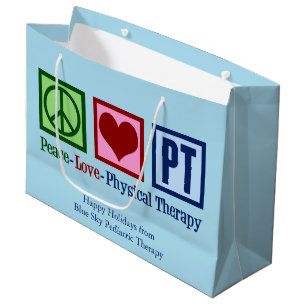 Peace Liebe Physical Therapy Custom PT Große Geschenktüte