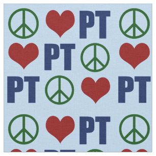 Peace Liebe Physical Therapy PT Pattern Stoff