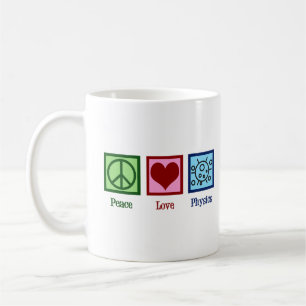 Peace Liebe Physics Kaffeetasse