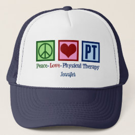 Peace Liebe Physikalische Therapie Personalisiert  Truckerkappe