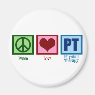Peace Liebe Physiotherapeut Magnet