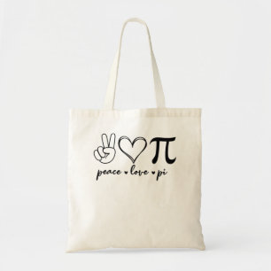 Peace Liebe Pi Math Liebe Pi Day Mathematik Mathem Tragetasche
