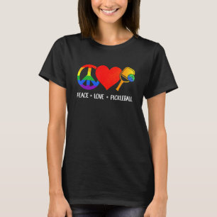 Peace Liebe Pickleball Pickleball Paddle Player T-Shirt