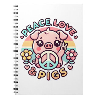 Peace Liebe & Pigment Notebook Notizblock