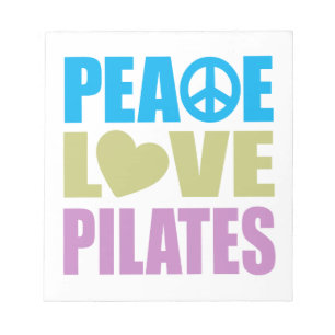 Peace Liebe Pilates Notizblock
