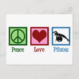 Peace Liebe Pilates Postkarte