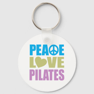 Peace Liebe Pilates Schlüsselanhänger