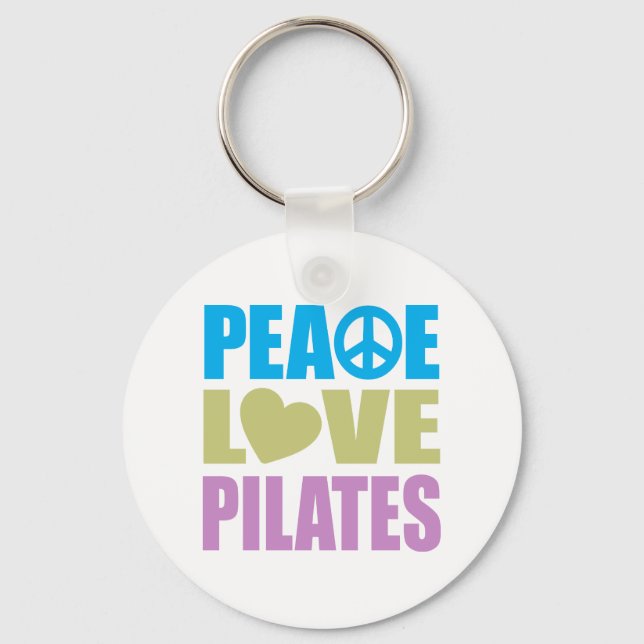 Peace Liebe Pilates Schlüsselanhänger (Vorderseite)