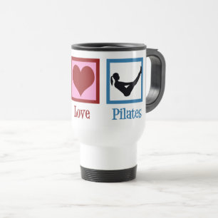 Peace Liebe Pilates Teacher Niedliches Geschenk Reisebecher