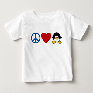 Peace Liebe Pinguin Baby T - Shirt, Tasse Baby T-shirt