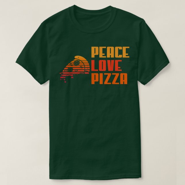 Peace Liebe Pizza Lovers I Liebe Pizza2662 T-Shirt (Design vorne)