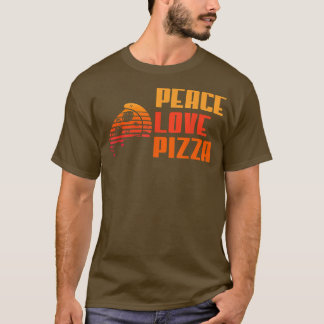 Peace Liebe Pizza Lovers I Liebe Pizza 378 T-Shirt