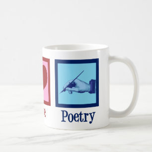 Peace Liebe Poetry Hübsch Poet Kaffeetasse
