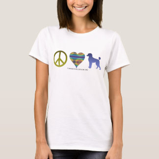 Peace Liebe Poodle Frauen T - Shirt