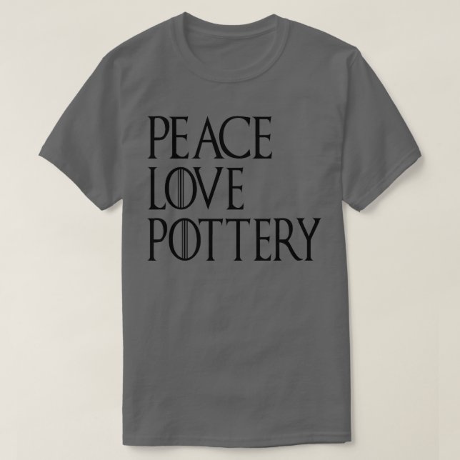 Peace Liebe Pottery 6 T-Shirt (Design vorne)