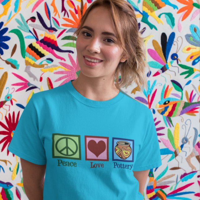 Peace Liebe Pottery T-Shirt (Von Creator hochgeladen)