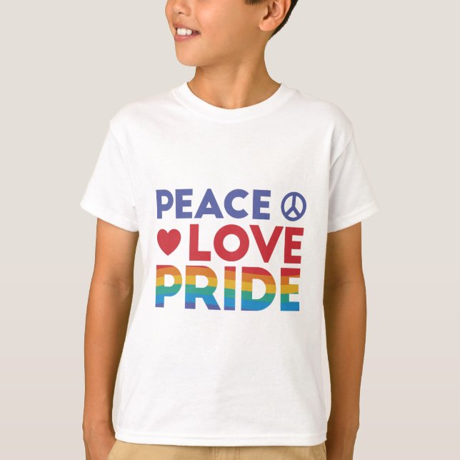 Peace Liebe Prix Design T-Shirt (Vorderseite)