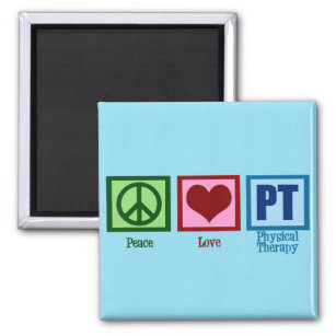 Peace Liebe PT Physiotherapeut Magnet
