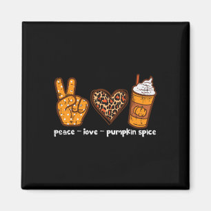 Peace Liebe Pumpkin Gewürz Herbstsaison Wo Magnet