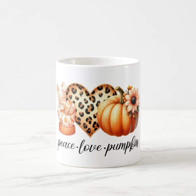 Peace Liebe Pumpkin Kaffeetasse (Mittel)