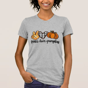 Peace Liebe Pumpkins Women's T-Shirt