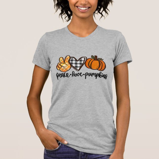 Peace Liebe Pumpkins Women's T-Shirt (Vorderseite)