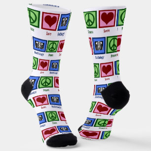 Peace Liebe Radiology Niedlich Radiologist Socken