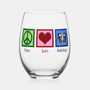 Peace Liebe Radiology Niedlich Radiologist Weinglas Ohne Stiel