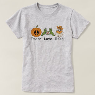 Peace Liebe Read Halloween Western T-Shirt