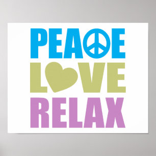 Peace Liebe Relax Poster