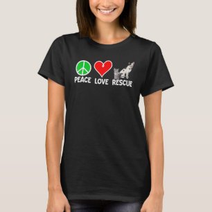 Peace Liebe Rescue Animal Protect Pet Animal Liebe T-Shirt