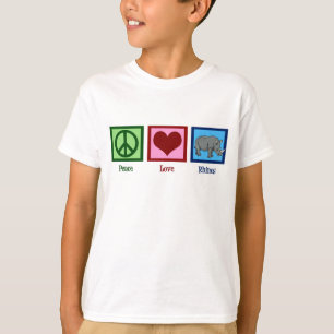 Peace Liebe Rhinos T-Shirt