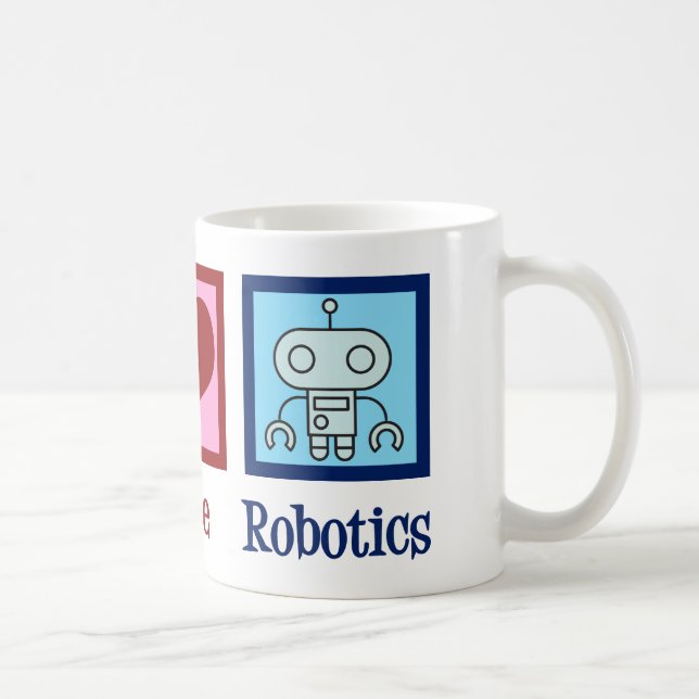 Peace Liebe Robotics Kaffeetasse (Rechts)