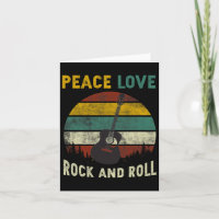 Peace Liebe Rock & amp: Roll Guitar Player Gitarri