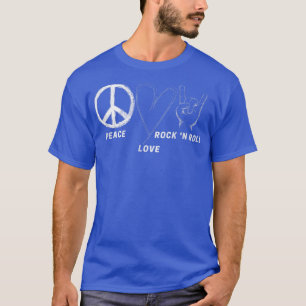 Peace Liebe Rock'n'Roll Hippie Music Lover Konzert T-Shirt