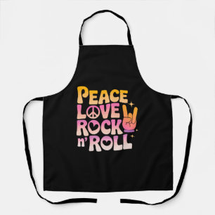 Peace Liebe Rock'n'Roll - Music-Inspiriert Typogra Schürze