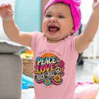Peace Liebe RocknRoll Retro 70er Vintag Psychedeli