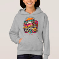 Peace Liebe RocknRoll Retro 70er Vintag Psychedeli