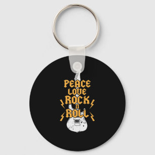 Peace Liebe Rock'n'Roll Schlüsselanhänger