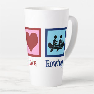 Peace Liebe Rowing - Niedliche Crew Milchtasse