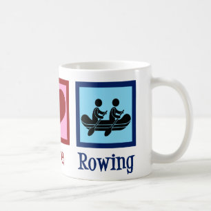 Peace Liebe Rowing Team Niedliche Crew Rowers Kaffeetasse