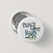 PEACE LIEBE RUN CC - Cross Country Running Button
